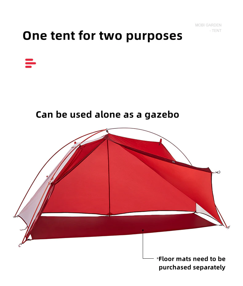 Cheap Goat Tents Mobi Garden campeggio esterno campeggio antivento resistente alla pioggia traspirante tripla stagione DAC palo in alluminio tenda a doppio strato QY   